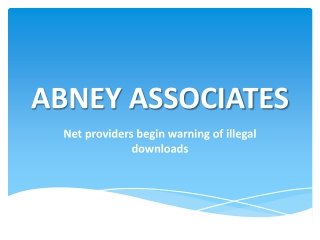 Net providers begin warning of illegal downloads