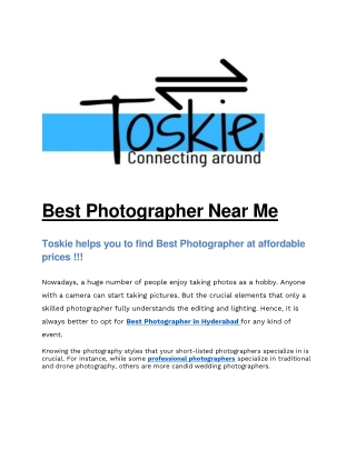 Best Photographer Near Me