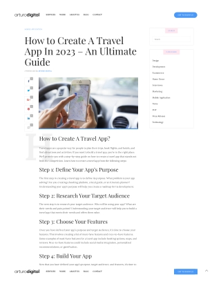 How to Create A Travel App In 2023 – An Ultimate Guide