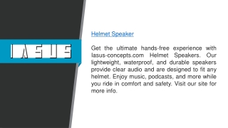 Helmet Speaker  Iasus-concepts.com