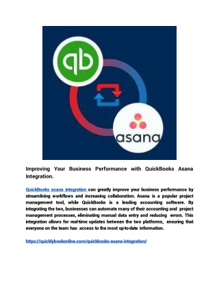 Improving Your Business Performance with QuickBooks Asana Integration