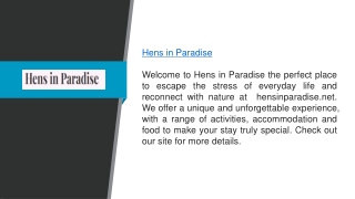 Hens in Paradise  hensinparadise.net