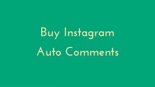 Buy Instagram Auto Comments | AlwaysViral.In