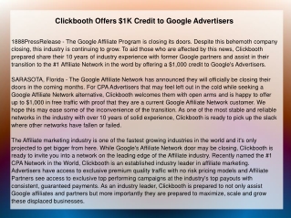 Clickbooth Offers $1K Credit to Google Advertisers