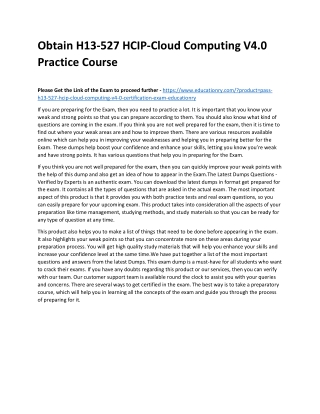 H13-527 HCIP-Cloud Computing V4.0