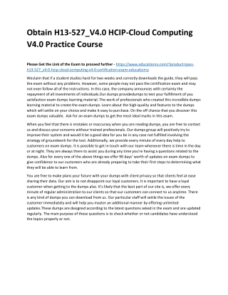 H13-527_V4.0 HCIP-Cloud Computing V4.0