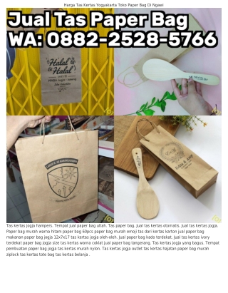 O88ᒿ~ᒿ5ᒿ8~57ᏮᏮ (WA) Tempat Jual Paper Bag Lucu Tas Kertas Coklat Ponorogo