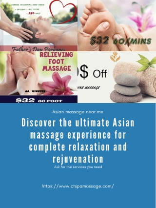 Discover the ultimate Asian massage experience for complete relaxation and rejuvenation