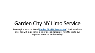 Garden City NY Limo Service