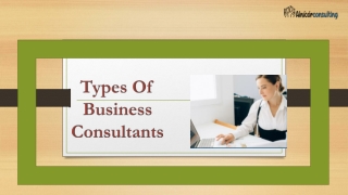 Types Of Business Consultants