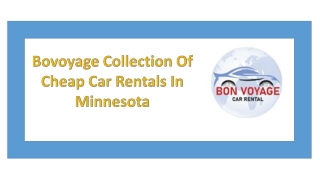 Cheap Car Rentals In Minnesota