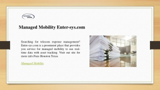 Managed Mobility Enter-sys.com