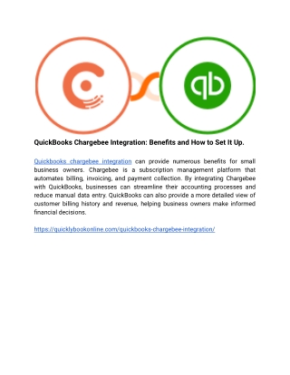 QuickBooks Chargebee Integration_ Benefits and How to Set It Up