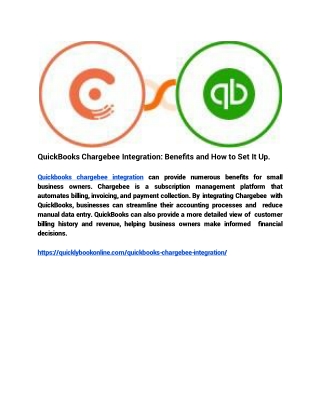 QuickBooks Chargebee Integration_ Benefits and How to Set It Up