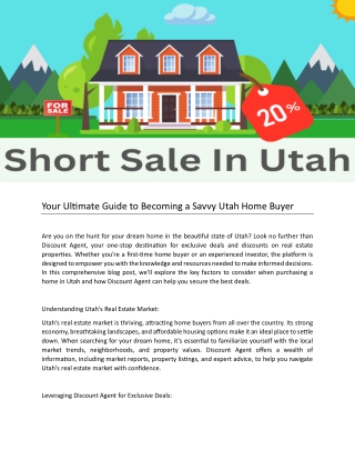 Your Ultimate Guide to Becoming a Savvy Utah Home Buyer