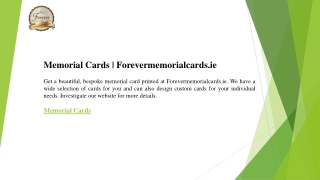 Memorial Cards  Forevermemorialcards.ie