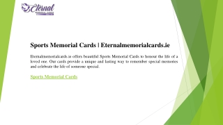 Sports Memorial Cards  Eternalmemorialcards.ie