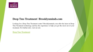 Deep Tms Treatment  Brooklynminds.com