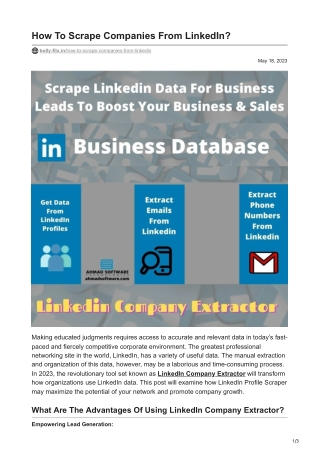 How To Scrape Companies From LinkedIn1