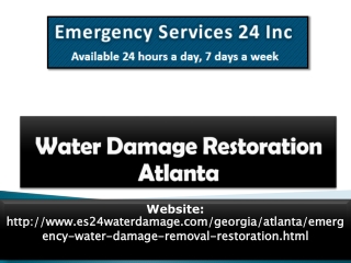 Water Damage Restoration Atlanta