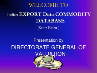 Indian Export Data, Indian Export Ports, India Export Custom Duty