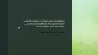 Sewer and Drain Cleaning