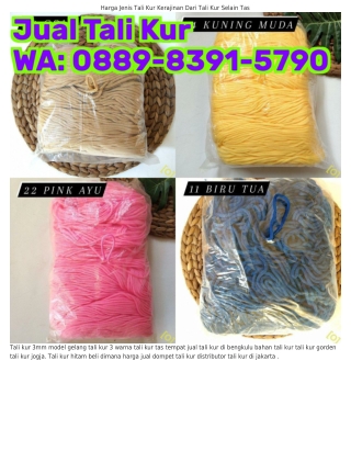 088ᑫ_8Зᑫl_5ᜪᑫ0 (WA) Kreasi Dari Tali Kur Motif Tas Tali Kur