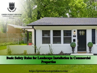 Basic Safety Rules for Landscape Installation in Commercial Properties