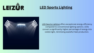 LED sports lighting