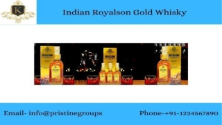 Indian Royalson Gold Whisky