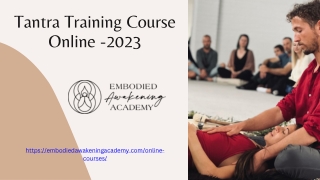 Tantra Training Course Online -2023