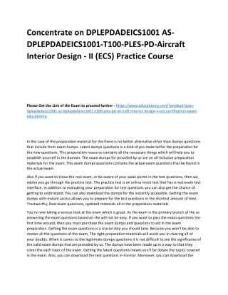 DPLEPDADEICS1001 AS-DPLEPDADEICS1001-T100-PLES-PD-Aircraft Interior Design - II