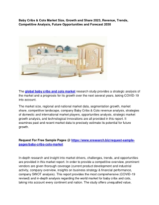 Baby Cribs & Cots Market