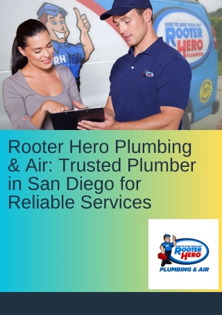 Rooter Hero Plumbing & Air Trusted Plumber in San Diego for Reliable Services