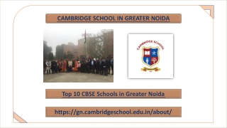 Top 10 CBSE Schools in Greater Noida