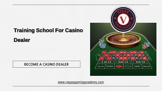 Training School For Casino Dealer - Vegas Gaming Academy