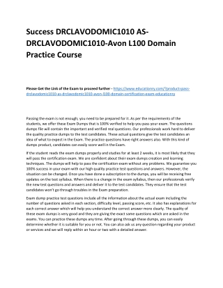 DRCLAVODOMIC1010 AS-DRCLAVODOMIC1010-Avon L100 Domain