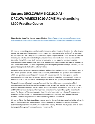 DRCLCWMMEICS1010 AS-DRCLCWMMEICS1010-ACME Merchandising L100