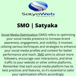 SMO  Satyaka