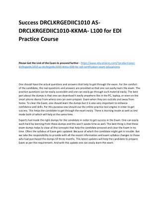 DRCLKRGEDIIC1010 AS-DRCLKRGEDIIC1010-KKMA- L100 for EDI