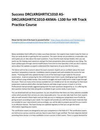 DRCLKRGHRTIC1010 AS-DRCLKRGHRTIC1010-KKMA- L100 for HR Track