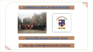 Top 10 CBSE Schools in Greater Noida