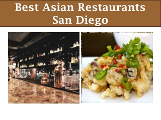 Best Asian Restaurants San Diego