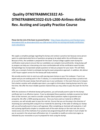 DTNSTRABMIC3322 AS-DTNSTRABMIC3322-EUS-L200-Airlines-Airline Rev. Accting and Lo