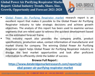 Power Air Purifying Respirator Market-Chemical Material