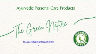 Ayurvedic Personal Care Products