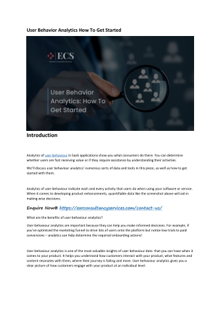 User Behavior Analytics How To Get Started
