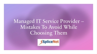 Managed IT Service Provider – Mistakes To Avoid While Choosing Them_