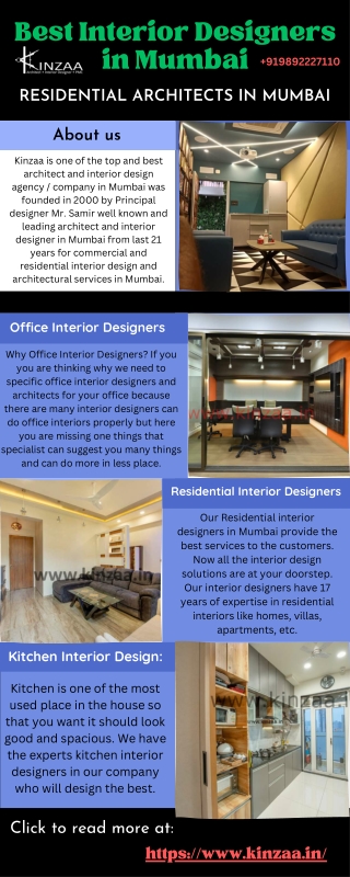 Residential Architects in Mumbai - Best Interior Designers in Mumbai - Kinzaa