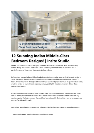 12 Stunning Indian Middle-Class Bedroom Designs - Copy